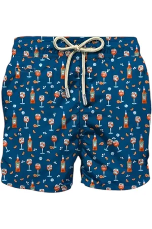 MC2 SAINT BARTH Badkläder, Herr, L, Herr Strand Shorts Double Spritz