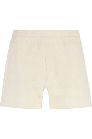 Tory Burch Shorts, Dam, M, Bomull, Jacquard Logo Terry Cloth Shorts