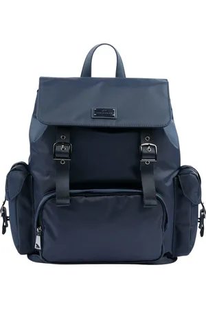 Paul & Shark Väska, Herr, ONE Size, Läder, Nylon Ryggsäck med Läderdetaljer