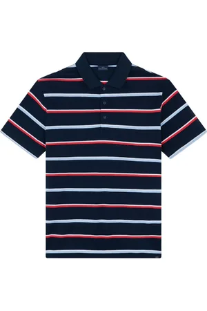 Paul & Shark Topp, Herr, L, Bomull, Randig bomullsjersey polotröja