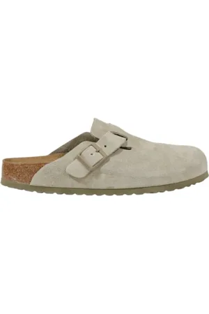 Birkenstock Skor, Herr, 42 EU, Läder, Beqväm Läder Träskor för Män