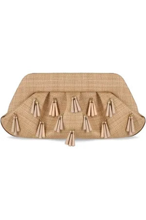 THEMOIRÈ Väska, Dam, ONE Size, Raffia-effekt Fransar Clutch Väska