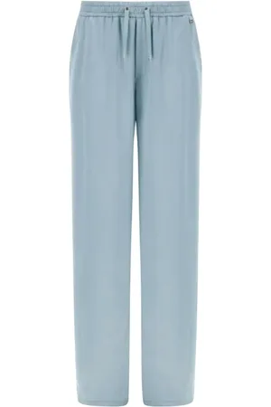 HERNO Byxor, Dam, S, Bomull, Elegant satin dragsko byxor