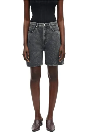 Samsøe Samsøe Shorts, Dam, W31, Denim, Shorts med låg midja och lös passform
