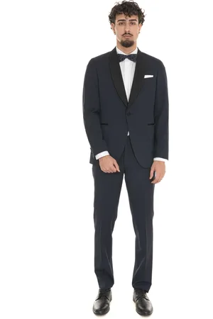Michael Kors Kostym, Herr, M, Polyester, Shawled Krage Ullblandning Smoking