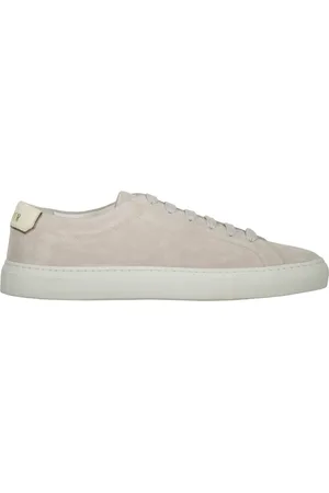 MOORER Skor, Herr, 41 EU, Casual Suede Sneakers med Kontrasterande Logotyp