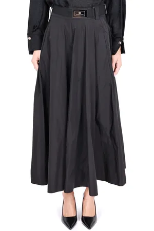 Elisabetta Franchi Kjol, Dam, M, Polyester, Elegant Lång Taffetas Kjole
