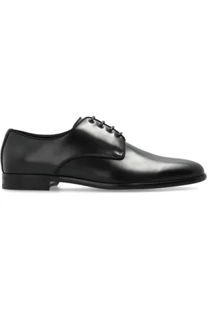 Dolce & Gabbana Skor, Dam, 37 1/2 EU, Läder, Svarta Läder Oxford Skor Mandel Tå