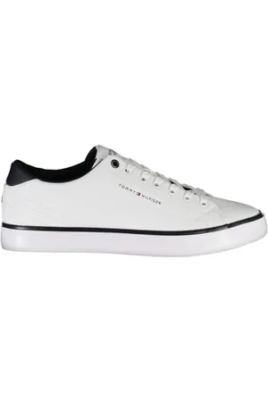 Tommy Hilfiger Skor, Herr, 45 EU, Läder, Herr Sportskor med Unik Print