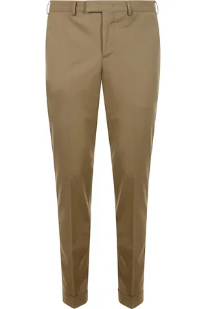 PT Torino Byxor, Herr, 2Xl, Hazelnut Skräddade Byxor för Elegant Stil