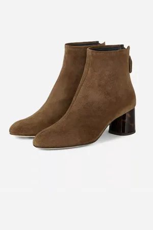 AGL ATTILIO GIUSTI LEOMBRUNI Skor, Dam, 36 EU, Mocka, Bruna Mocka Ankelboots med Klack