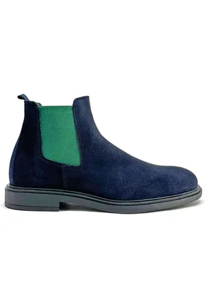 Duca Di Morrone Skor, Herr, 45 EU, Mocka, Mocka Ankelboots med Elastiska Gores