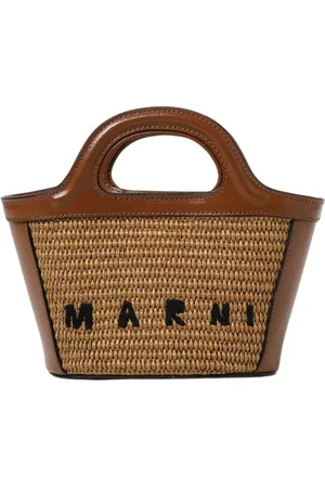 Marni Väska, Dam, ONE Size, Raffia Mini Trunk Väska