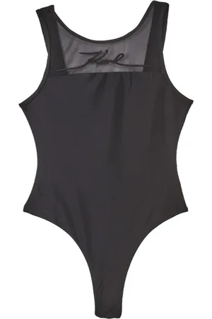 Karl Lagerfeld Badkläder, Dam, S, Läder, Signature Rio baddräkt