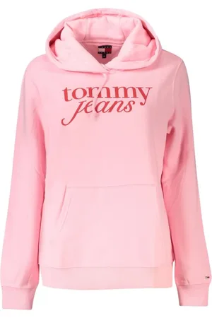 Tommy Hilfiger Sweatshirts & Hoodies, Dam, L, Bomull, Rosa Bomull Damtröja