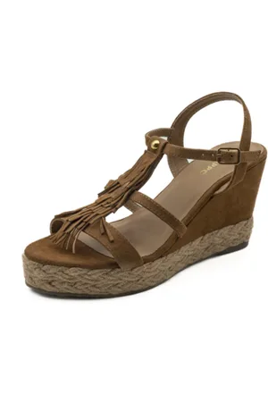 Gioseppo Skor, Dam, 40 EU, Läder, Elderon Tan Kilklack Sandaler