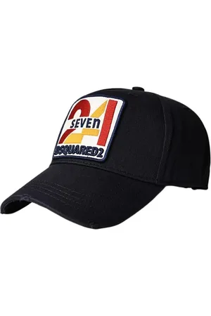 Dsquared2 Accessoarer, Herr, ONE Size, Bomull, Marinblå Bomull Baseballkeps