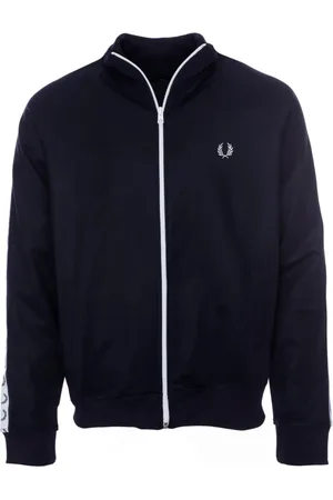 Fred Perry Sweatshirts & Hoodies, Herr, L, Bomull, Sportband Jacka J4620