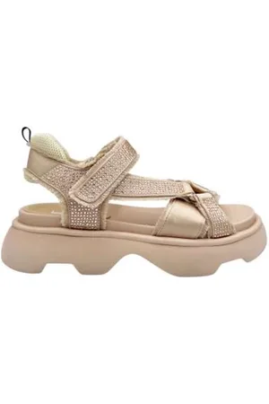 Jeannot Skor, Dam, 36 EU, Läder, Satin Sandaler med Strass