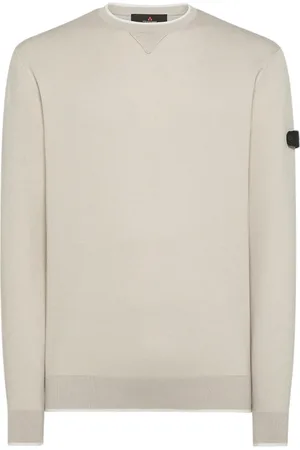 Peuterey Sweatshirts & Hoodies, Herr, 2Xl, Bomull, Crewneck Tröja med Logodetalj