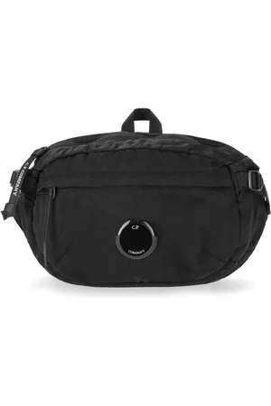 C.P. Company Väska, Herr, ONE Size, Nylon, Svart Nylon-B Bältesväska med Logoed Linss
