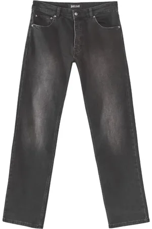 Roberto Cavalli Jeans, Herr, W33, Bomull, Vanliga Jeans i Nero 10,5oz