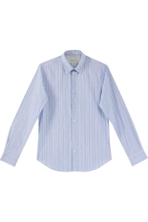 Paul Smith Skjorta, Herr, L, Bomull, Slim Fit Multistripe Skjorta med Långärmad