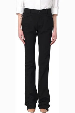 Tom Ford Byxor, Dam, W27, Elegant Svarta Straight Leg Byxor