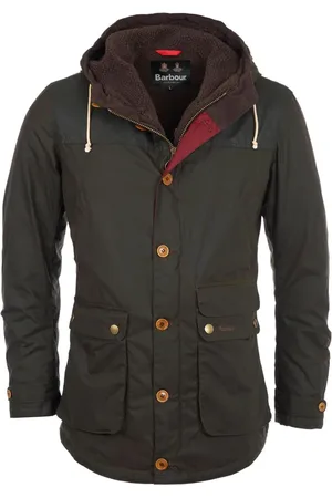 Barbour Jacka, Herr, S, Bomull, Modern Game Vaxad Bomullsparkas