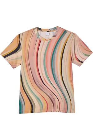 Paul Smith Topp, Dam, S, Bomull, Swirl Print Kortärmad Bomull T-shirt