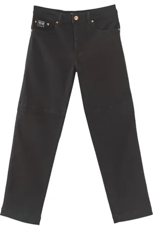 VERSACE Byxor, Herr, W40, Denim, Placket Byxor i Nero Denim