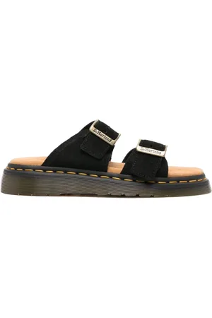 Dr. Martens Skor, Herr, 44 EU, Svarta Sandaler för en Stilren Look