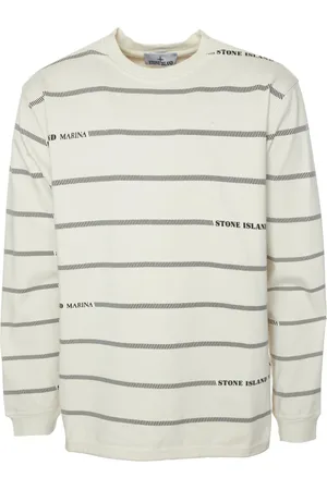 Stone Island Topp, Herr, L, Sweatshirt med Allover Logoprint