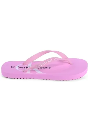 Calvin Klein Skor, Dam, 38 EU, Rosa Flip Flops för Sommaren
