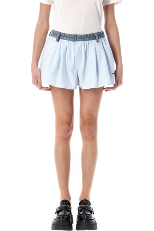 Alexander Wang Shorts, Dam, 3Xl, Denim, Denim Band Oxford Shorts