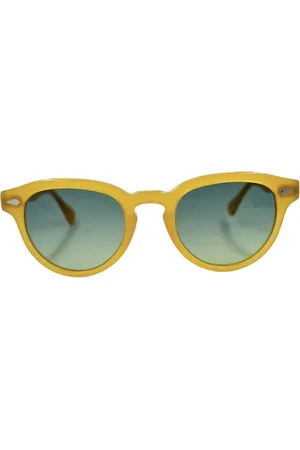 MOSCOT Accessoarer, unisex, ONE Size, Handgjorda italienska solglasögon Panto-stil