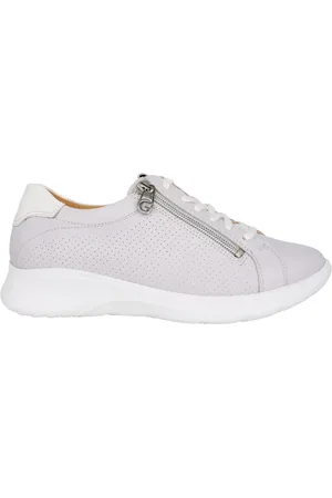 Ganter Skor, Dam, 40 1/2 EU, Läder, Bred Dam Sneaker - Grå
