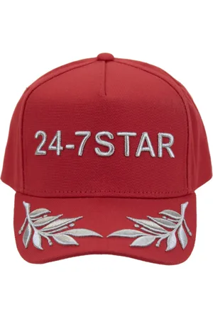 Dsquared2 Accessoarer, unisex, ONE Size, Bomull, Broderad baseballkeps med spänne
