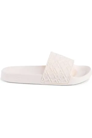 Tommy Hilfiger Skor, Dam, 39 EU, Präglad Pooltofflor