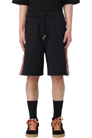 Lanvin Shorts, Herr, S, Bomull, Svarta Shorts med Sidestripes
