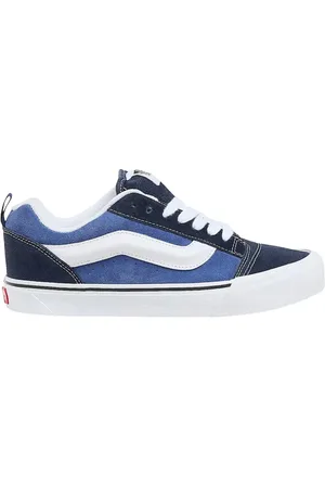 Vans Skor, unisex, 42 1/2 EU, Läder, Blå Vit Låg Profil Sneakers