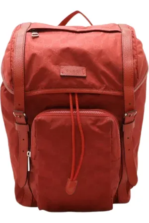 Gucci Pre-owned, Dam, ONE Size, Nylon, Pre-owned Laeder ryggsckar