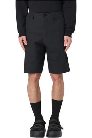 Stone Island Shorts, Herr, W28, Svarta Cargo Shorts för Män