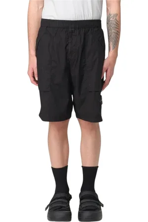 Stone Island Shorts, Herr, W30, Beige Cargo Shorts med Fickor