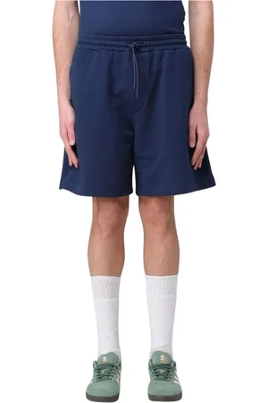Msgm Shorts, Herr, M, Bomull, Casual svarta shorts för män