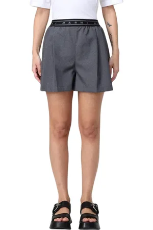 Marni Shorts, Dam, XS, Grå Plisserade Shorts