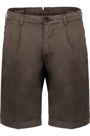 MOORER Shorts, Herr, S, Bomull, Bomull Bermuda Shorts med uppvikta fåll