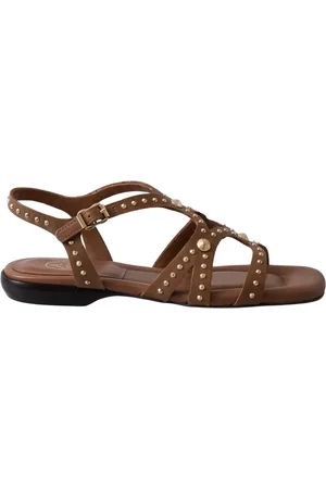 Ash Skor, Dam, 36 EU, Läder, Kanel ankelboots med italienskt hantverk