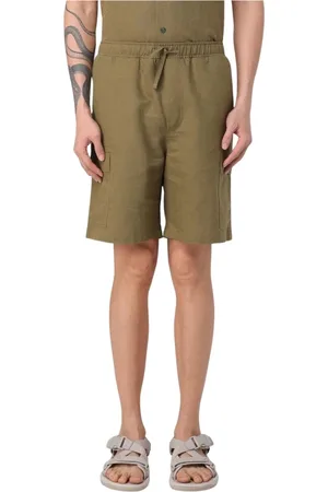 Colmar Shorts, Herr, S, Linne, Vit Linne Cargo Shorts med Dragsko