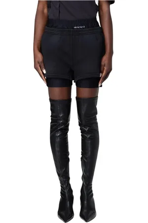 Alexander Wang Shorts, Dam, XL, Bomull, Svarta Lager Avslappnad Passform Shorts